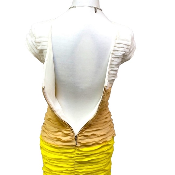 Bebe BodyCon Raw Edges Tiered Dress - Picture 5 of 8